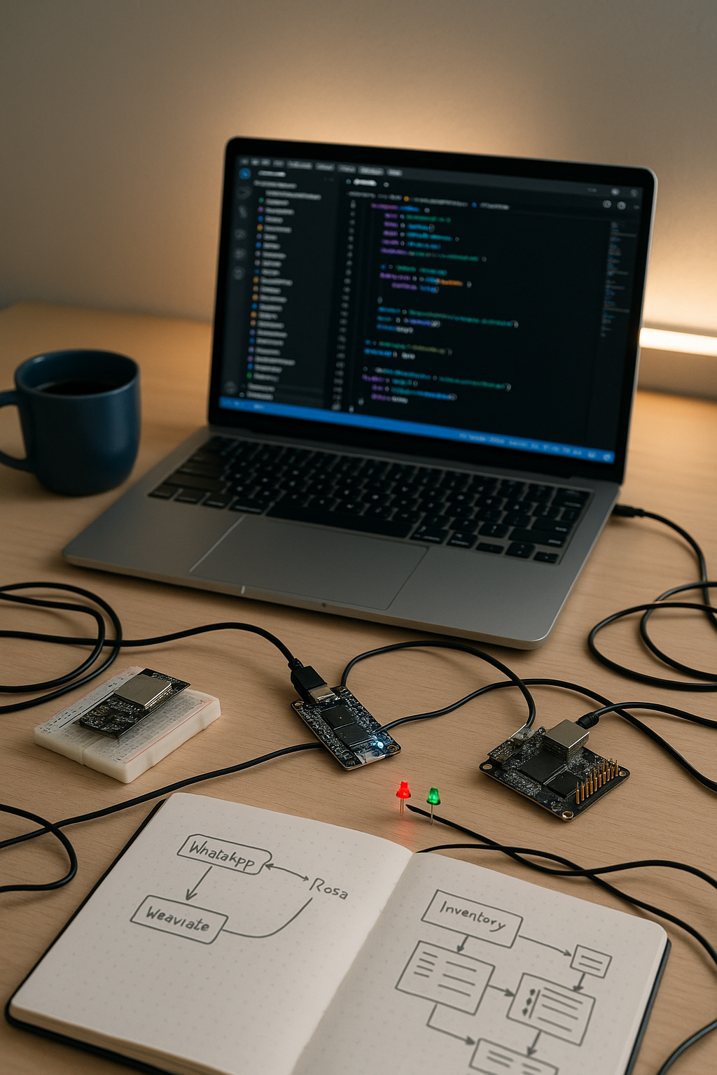 Desarrollador creando soluciones